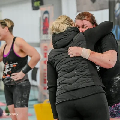 End of a Set Coach Hug